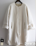 ボアリバーシブルロングコート(42-0185)