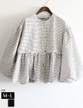 ドットボリュームスリーブZIPブルゾン（86052）