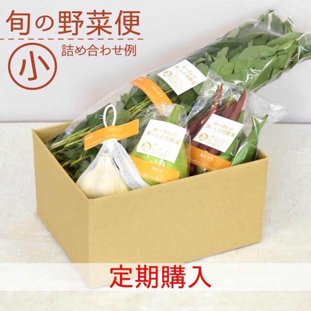 旬の野菜便　8月　梱包画像　小　定期購入