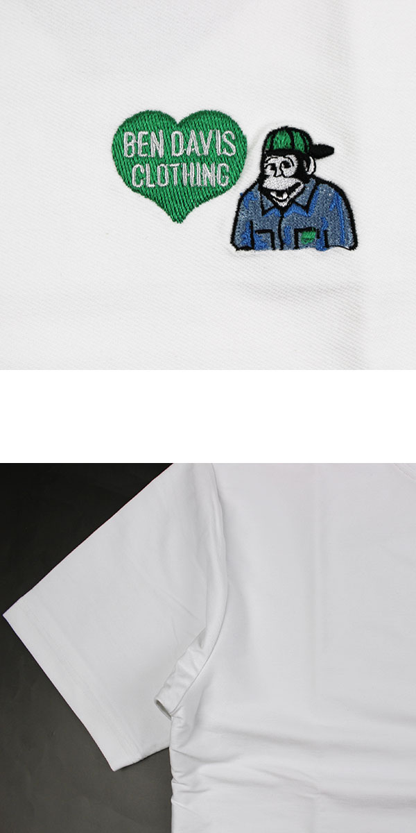 ベンデイビス BEN DAVIS クール Tシャツ メンズ レディース 接触冷感 半袖 COOLER GORILLA EMB TEE UVカット C-26580033 国内正規品