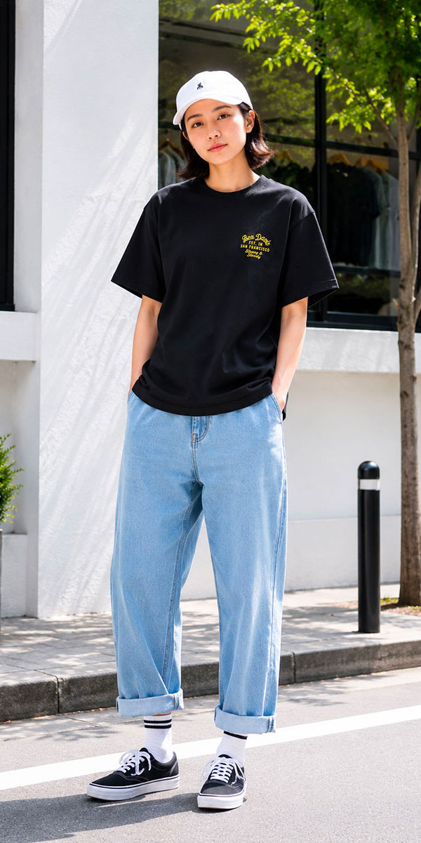 ベンデイビス BEN DAVIS Tシャツ メンズ レディース 半袖 刺繍 スーベニア ベトジャン オーバーサイズ SOUVENIR EMB TEE C-25580065