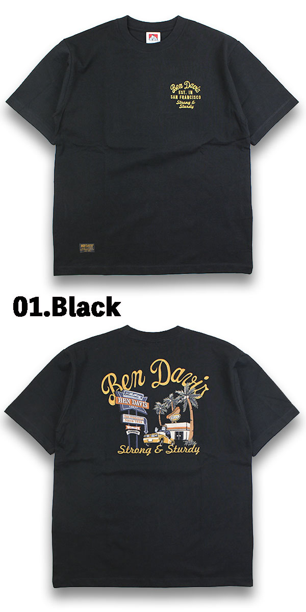 ベンデイビス BEN DAVIS Tシャツ メンズ レディース 半袖 刺繍 スーベニア ベトジャン オーバーサイズ SOUVENIR EMB TEE C-25580065