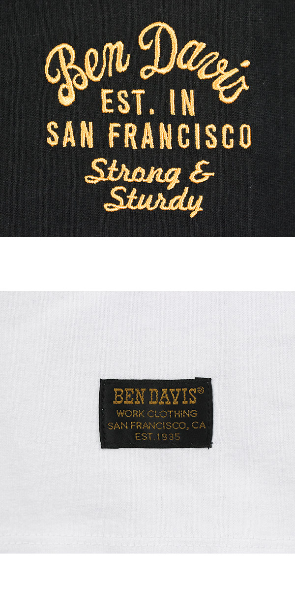 ベンデイビス BEN DAVIS Tシャツ メンズ レディース 半袖 刺繍 スーベニア ベトジャン オーバーサイズ SOUVENIR EMB TEE C-25580065