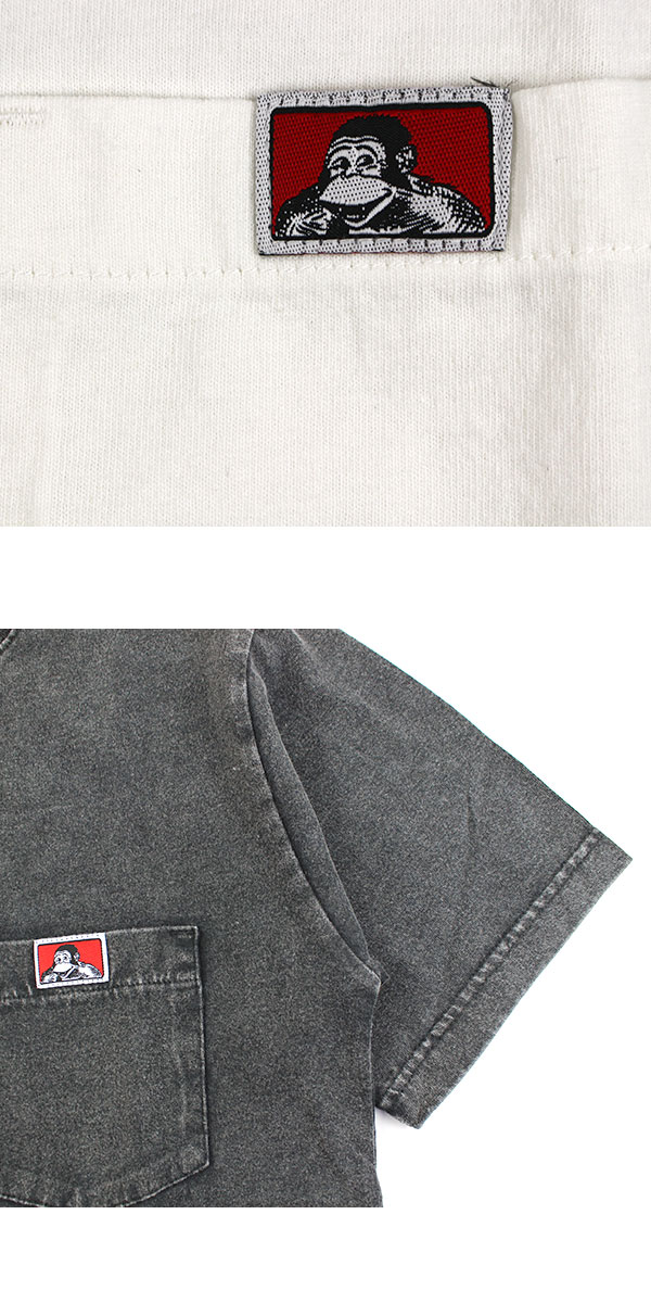 BEN DAVIS ベンデイビス ヴィンテージ ポケットTシャツ 半袖 POCKET ピグメント加工 C-26580042