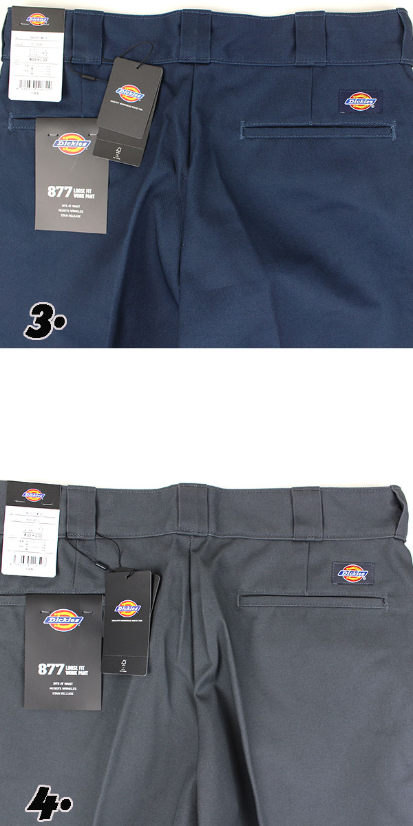 ディッキーズ 877 ワークパンツ メンズ Dickies DB2037 ルーズフィット TCツイル レングス 30インチ チノパン