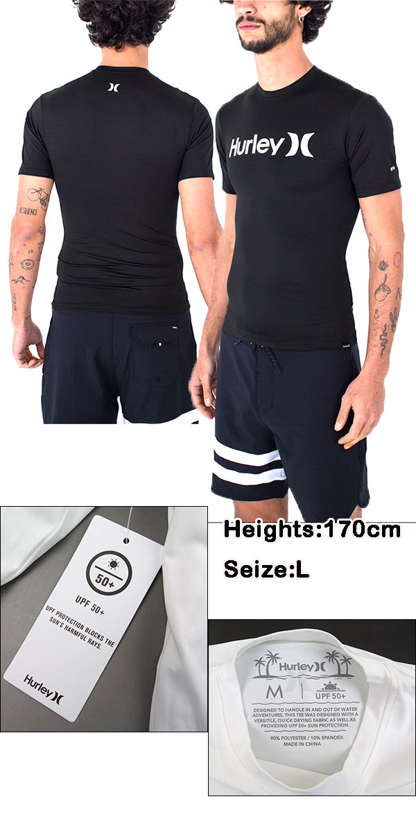 ハーレー/HURLEY/水着/ラッシュガード/Tシャツ/半袖/メンズ