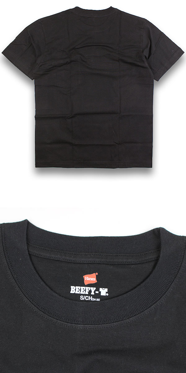 Hanes ヘインズ BEEFY-T ポケットTシャツ H5190 メンズ 半袖 Tシャツ 厚手 ヘビーウェイト 無地 クルーネック アメカジ