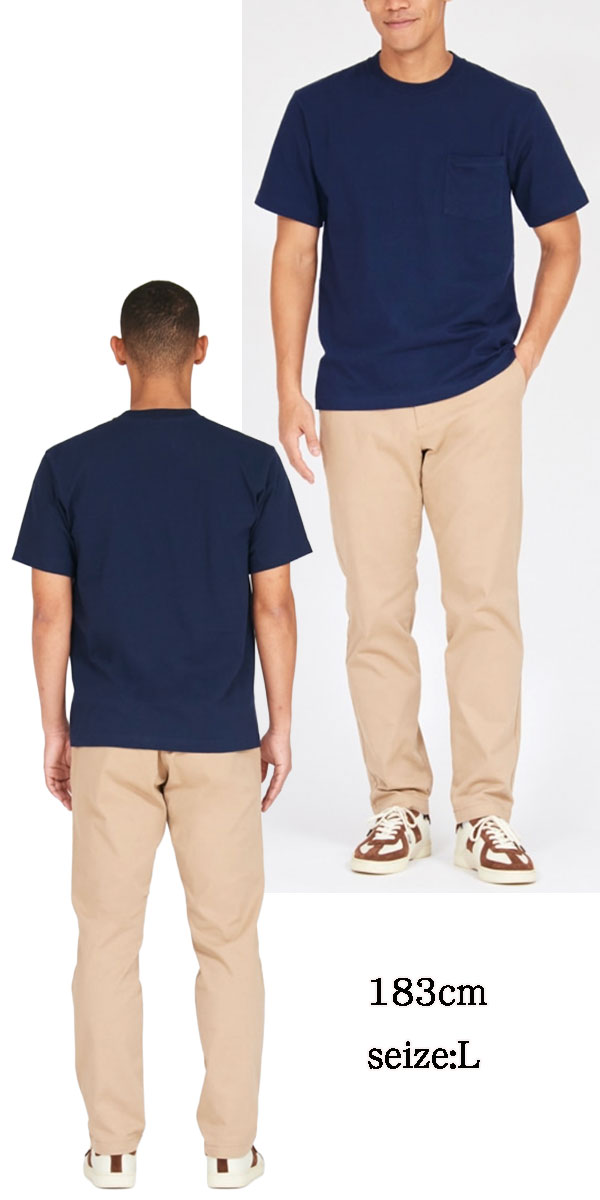 Hanes ヘインズ BEEFY-T ポケットTシャツ H5190 メンズ 半袖 Tシャツ 厚手 ヘビーウェイト 無地 クルーネック USA アメカジ
