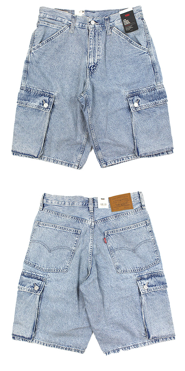 リーバイス 478 バギーカーゴ ショートパンツ ライトインディゴ LEVIS