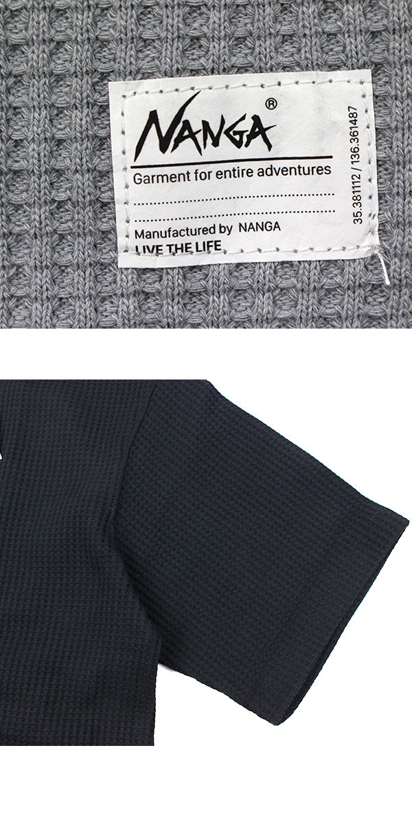 ナンガ Tシャツ 半袖 ワッフル