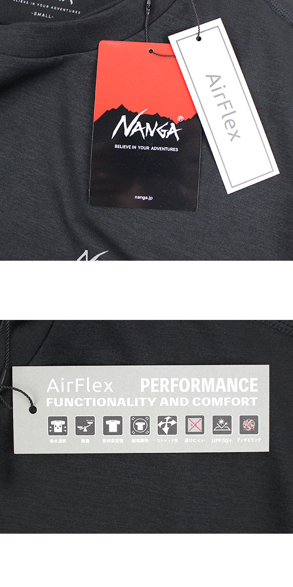 ナンガ NANGA ラッシュガード Tシャツ メンズ AirFlex RASH GUARD TEE N2610-1M154A 水陸両用 半袖 UVカット 吸水速乾