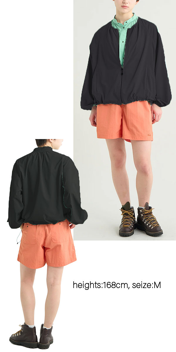NANGA ナンガ ノーカラージャケット レディース 軽量 撥水 EXCURSION NO COLLAR JACKET W N2611-1A084B SHADOW RIP 春夏 アウター