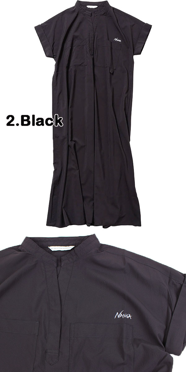 NANGA ナンガ ワンピース レディース EXCURSION DRESS エクスカーション ドレス 軽量 速乾 UVカット SHADOW RIP 半袖