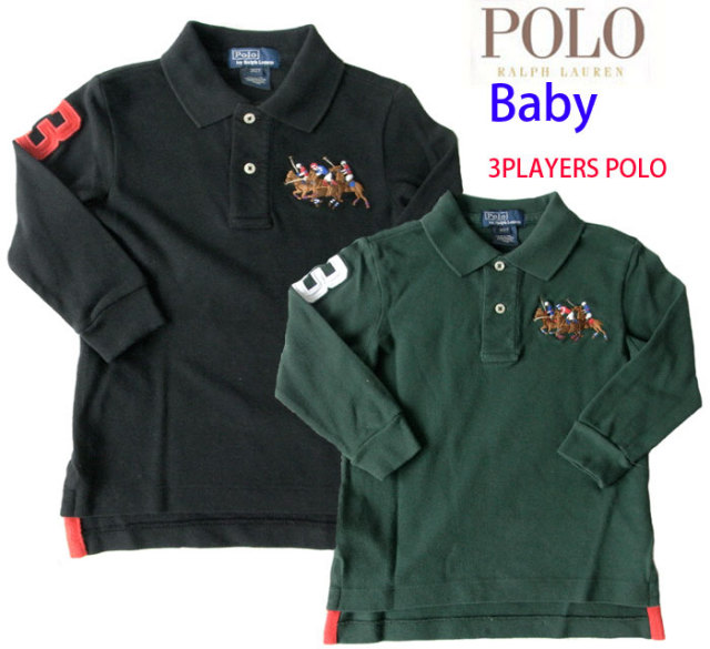 Ralph Lauren KIDS   BIG PONY 3PLAYERS L/S POLO/ ラルフローレン　キッズ　ビッグポニー