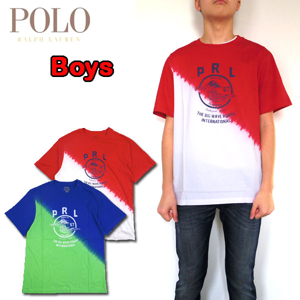 ラルフローレン Tシャツ キッズ 半袖 BOYS PRL TEE ブランド グラデーション Ralph Lauren