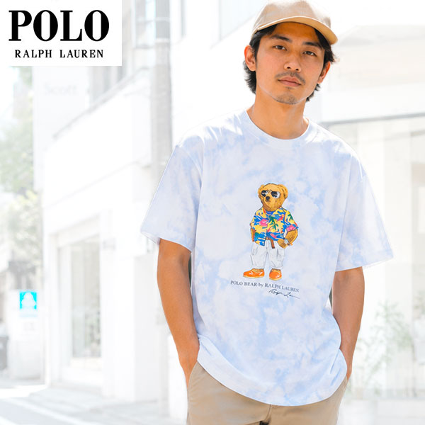 ラルフローレン Tシャツ メンズ 半袖 ポロベア Ralph Lauren POLO BEAR タイダイ アロハ