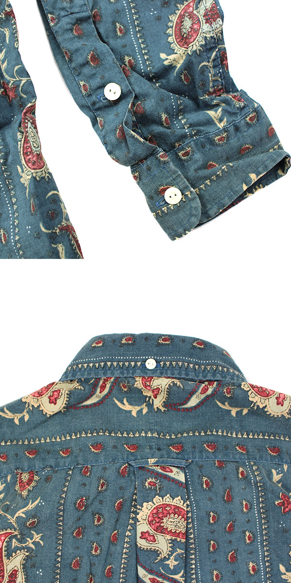 ラルフローレン シャツ ペイズリー 総柄