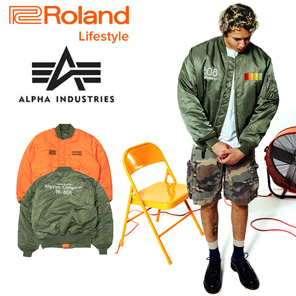 アルファ インダストリーズ アウター alpha MA-1 Roland ジャケット メンズ 808 Flight Jacket RL23W018