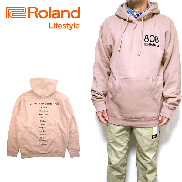 ローランド パーカー メンズ スウェット SOUND PACK HOODIE Roland Lifestyle 被り 裏起毛 RL23W019