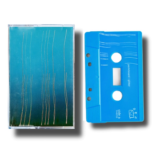 Pasteboard / Glitter (Cassette Tape) solid blue cassette