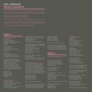 Eric Chenaux / Slowly Paradise