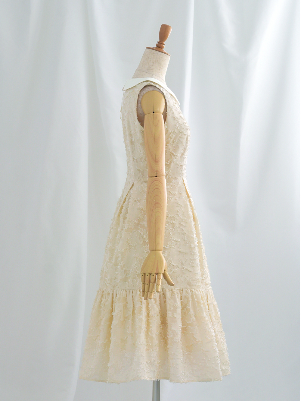 プランタン ワンピース】01-a24 お色展開：ホワイト,グリーン