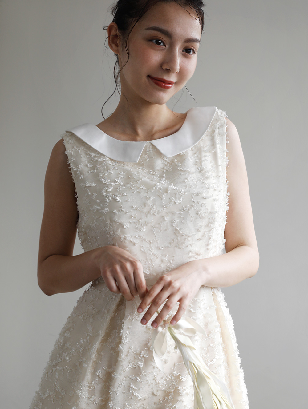 プランタン ワンピース】01-a24 お色展開：ホワイト,グリーン