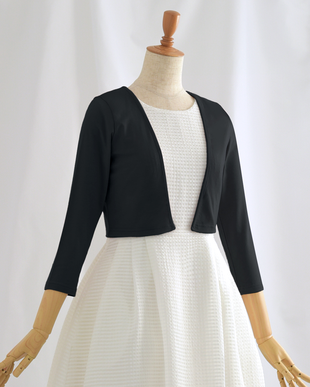 カーディガン COCO】お色展開：ホワイト,ブラック,ネイビー,ベージュ