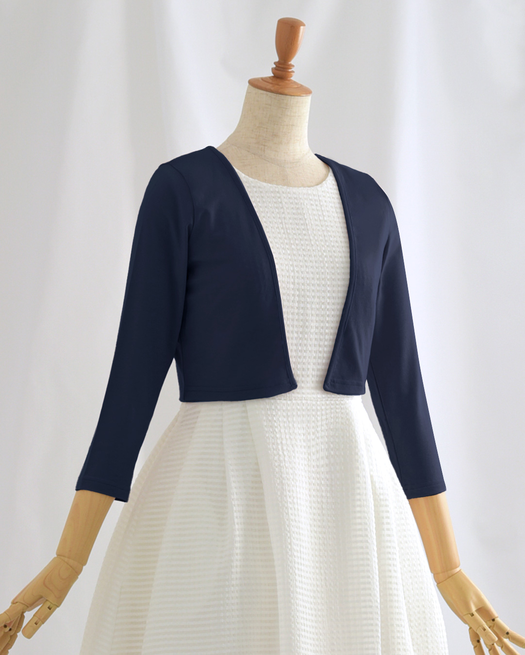 カーディガン COCO】お色展開：ホワイト,ブラック,ネイビー,ベージュ