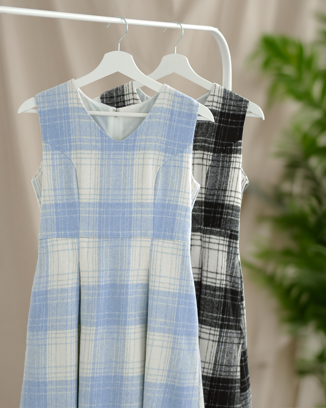 ワンピース ラ・ネージュ】 お色展開：ブルー,ブラック / サイズ展開