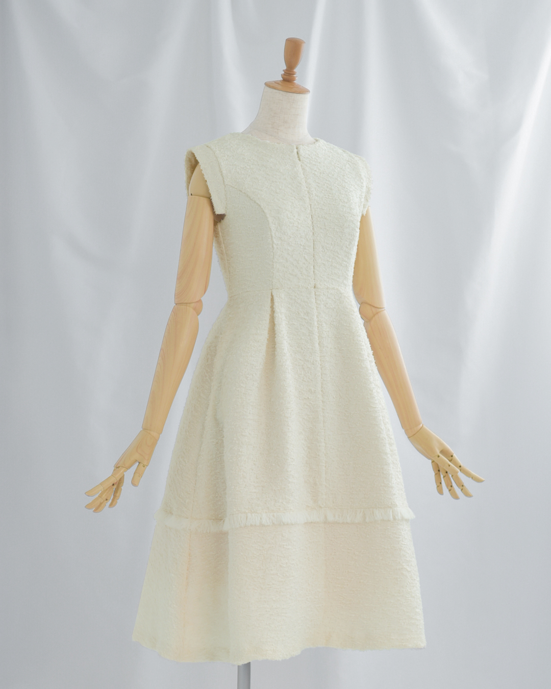 ドレミ様【リピーター様11点おまとめ】 スペシャリテ【フリンジ ツイード ワンピース】1012 お色展開