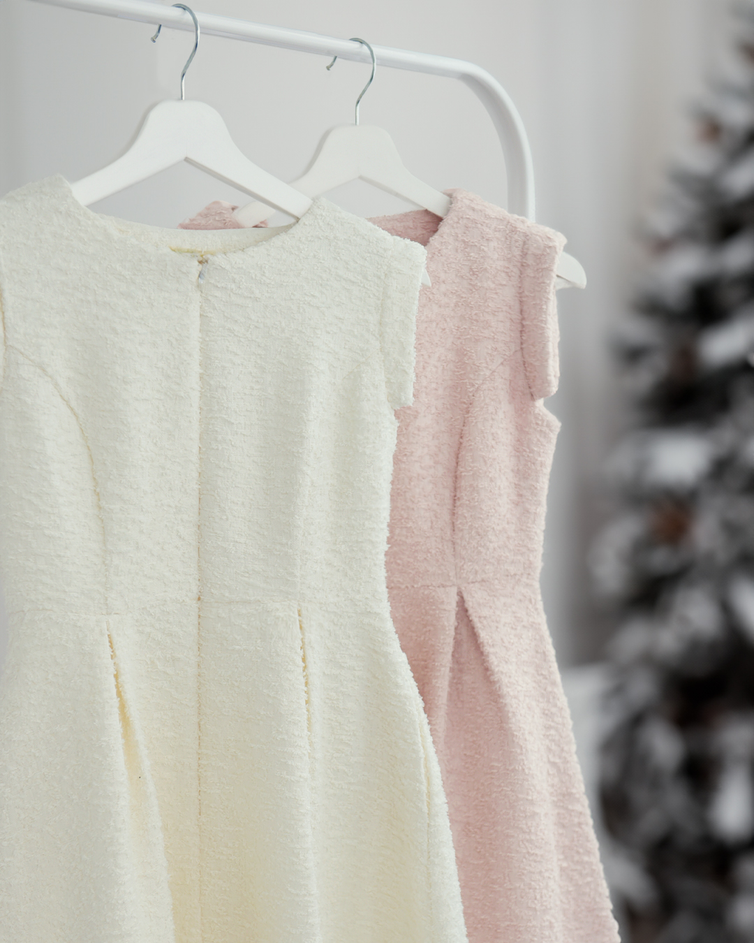 スペシャリテ【フリンジ ツイード ワンピース】1012 お色展開