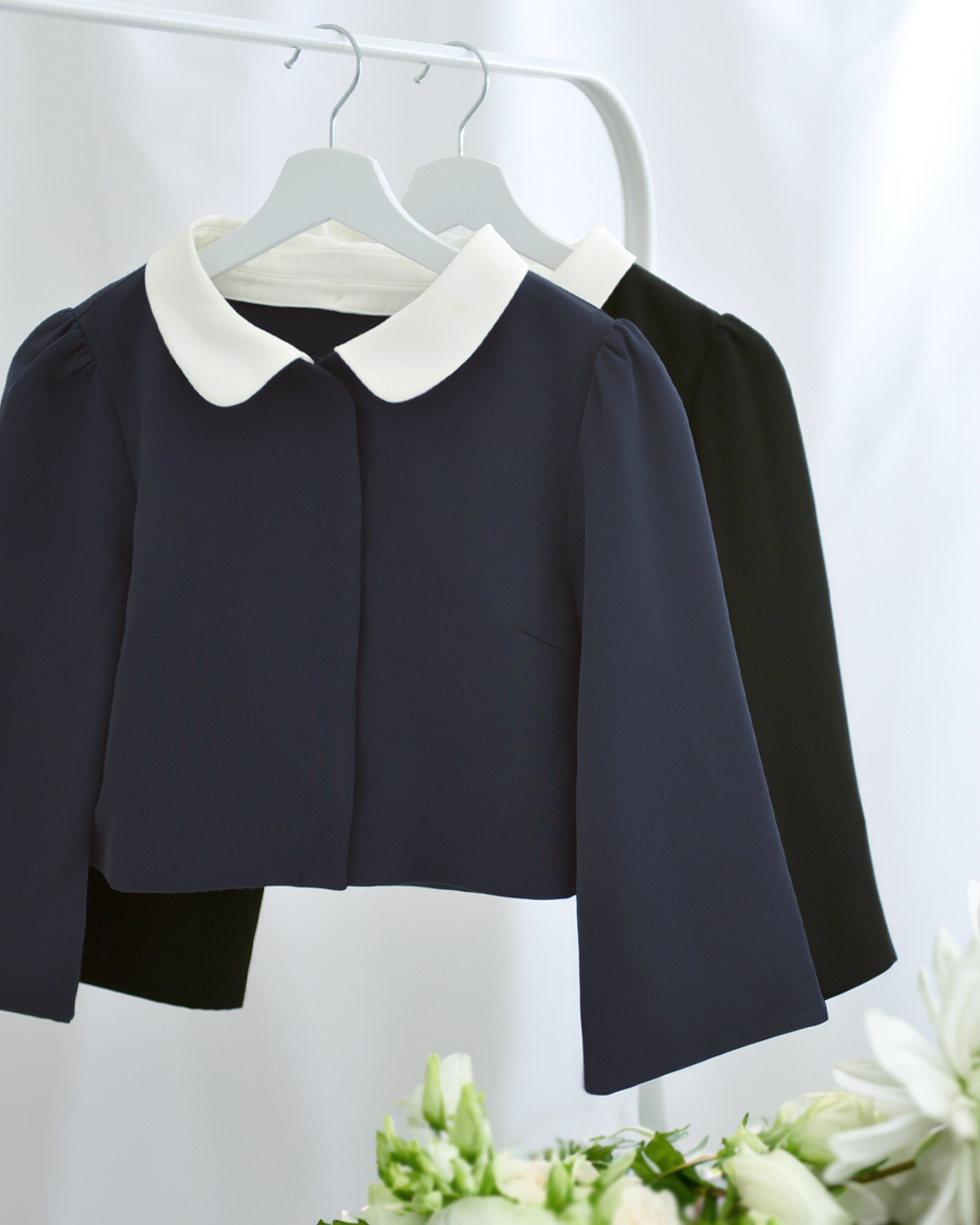 キレイ セットアップ サラ】お色展開：ブラック,ネイビー ／ サイズ