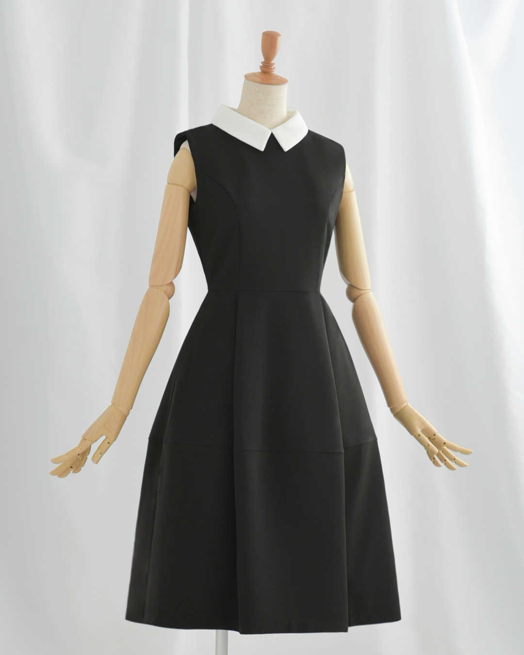 キレイ ワンピ セーラ】お色展開：ブラック,ネイビー ／ サイズ展開