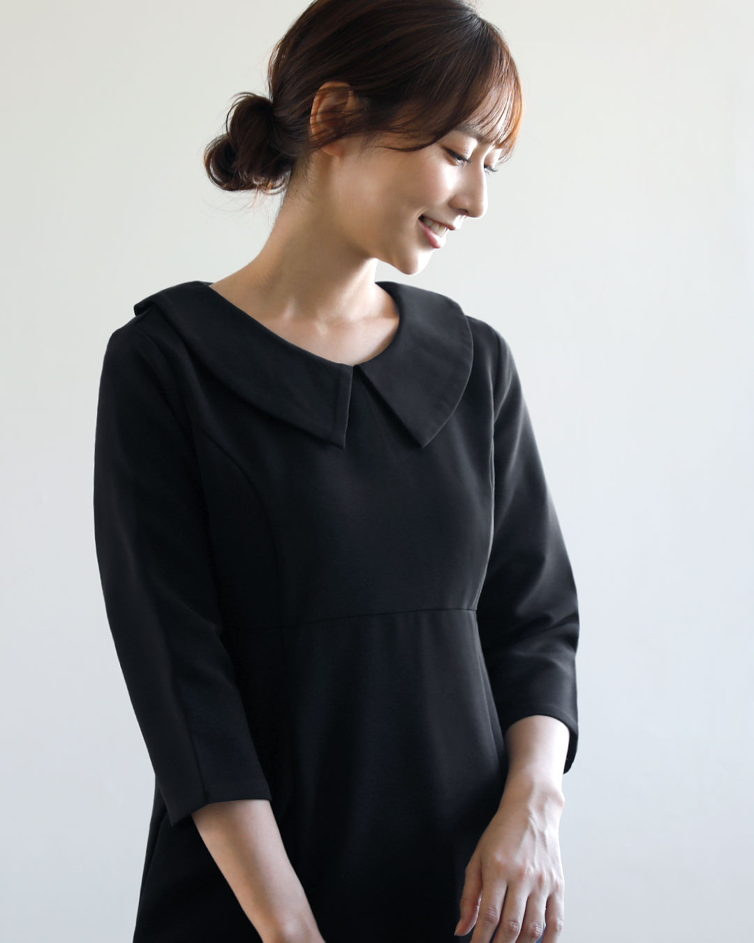 キレイ ワンピ アメリ】41-k/63-a お色展開：ネイビー,ブラック