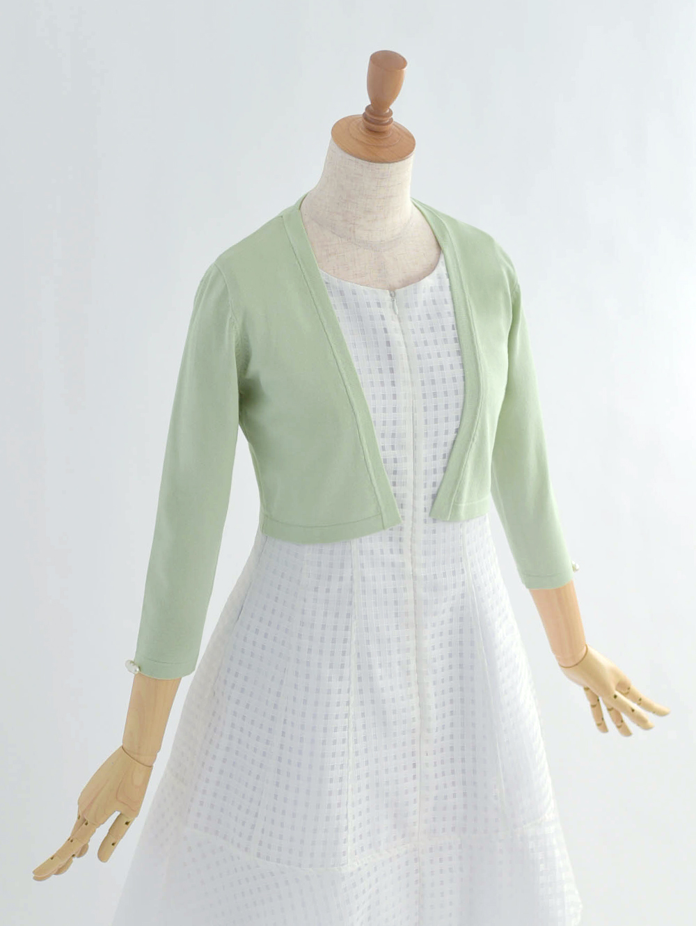 カーディガン ロゼ】21-i23 お色展開：グリーン,パープル ／ サイズ