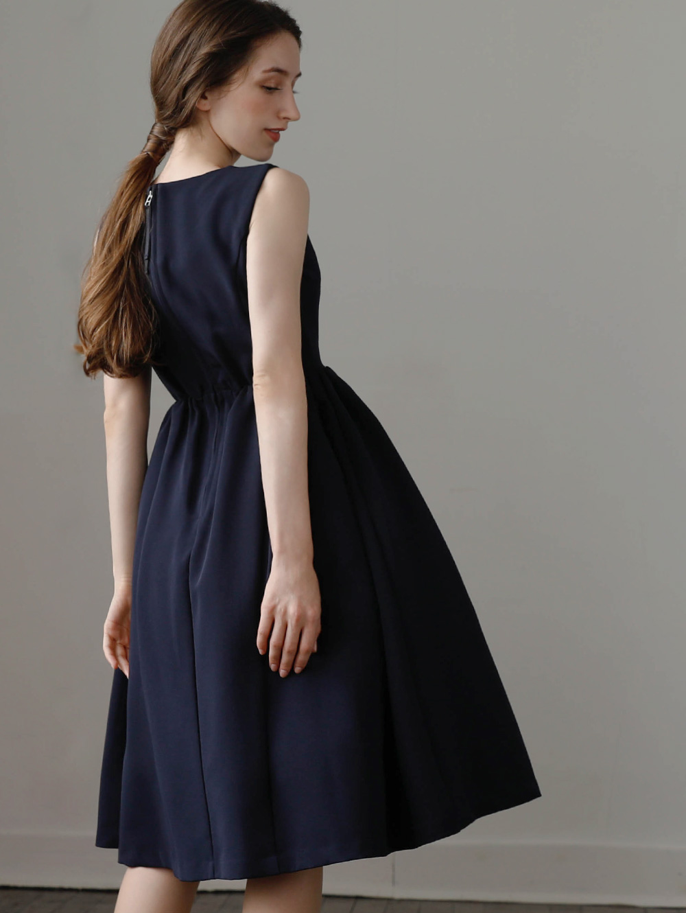 Ray【ワンピース ロゼッタ】22-a23 お色展開：ベージュ,ネイビー