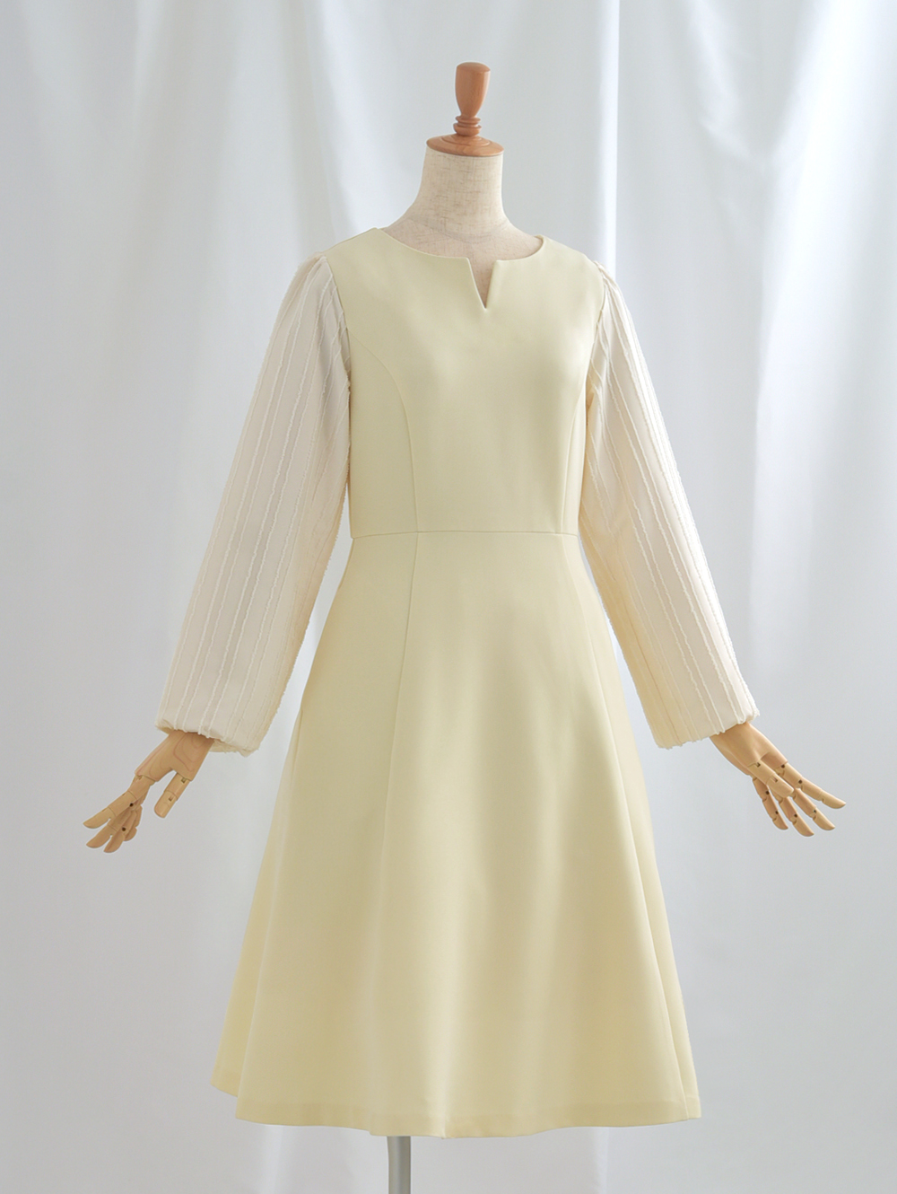 ワンピース ラ フロレゾン】44-a23 お色展開：ブラック,ホワイト