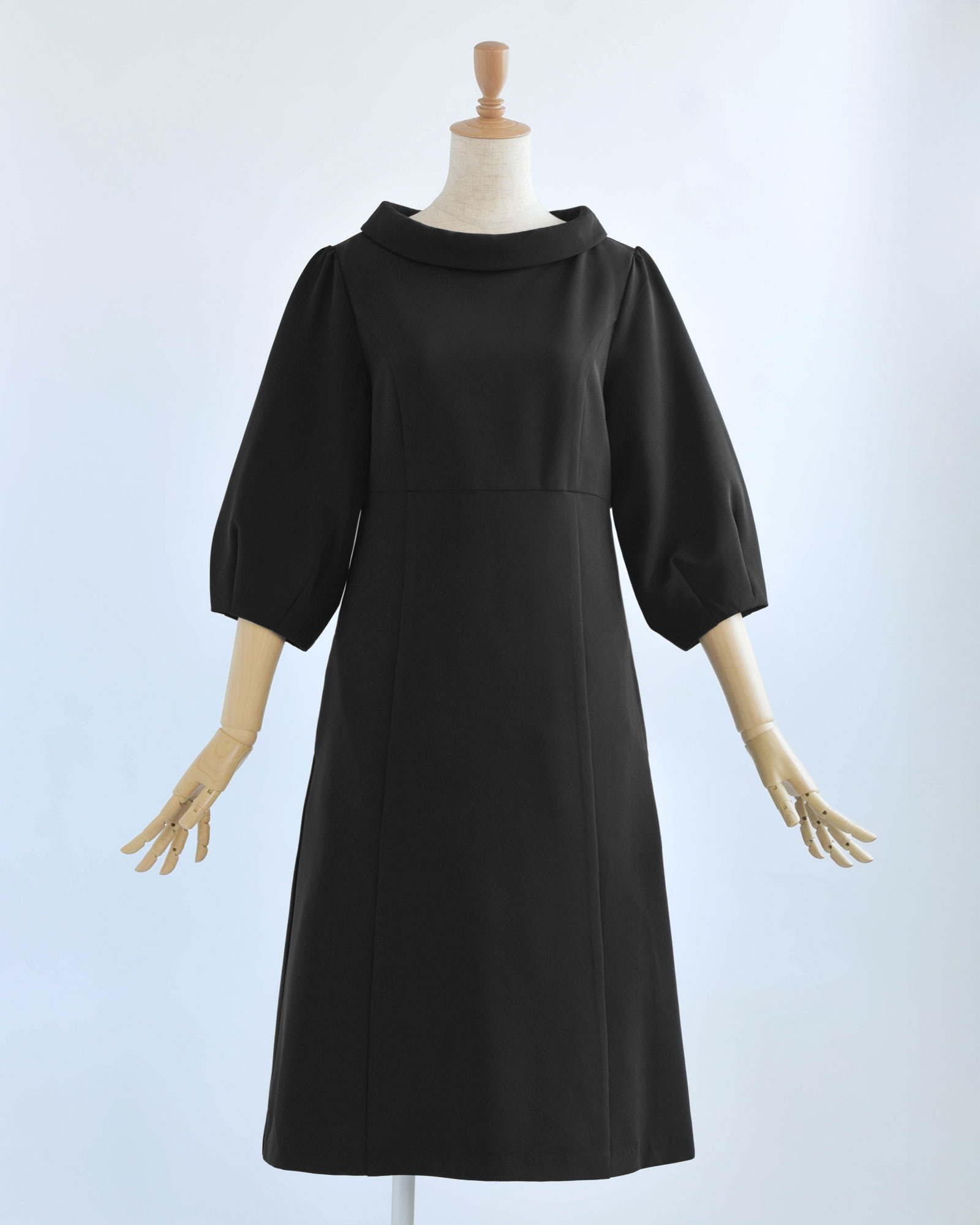 キレイ ワンピ マリー】61-a お色展開：ネイビー,ベージュ