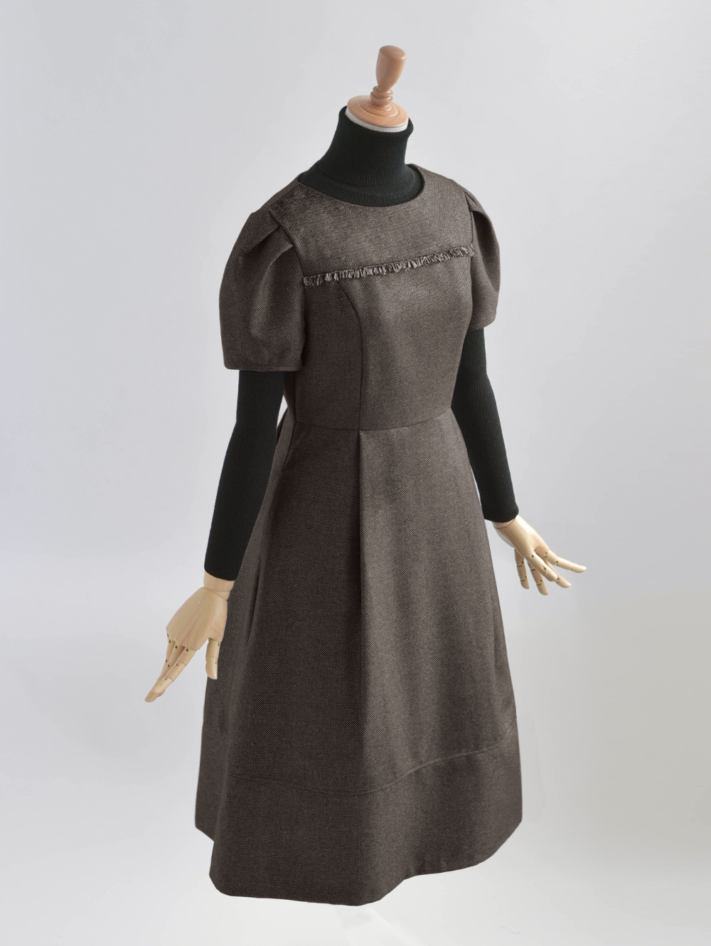 ワンピース ル・シェノン】65-a22 お色展開：ネイビー,ブラウン