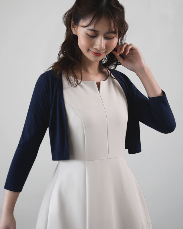 レジーナ【神戸ワンピース専門店】ワンピース専用ボレロカーディガン,普段着からフォーマルまで対応