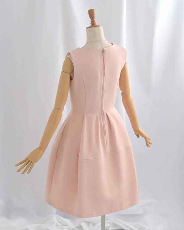 レジーナリスレ　大きいサイズ42　ワンピース　ソフィア　ピンク　上品　桜色 キレイ ワンピ ソフィア】お色展開：グリーン,ピンク,ベージュ