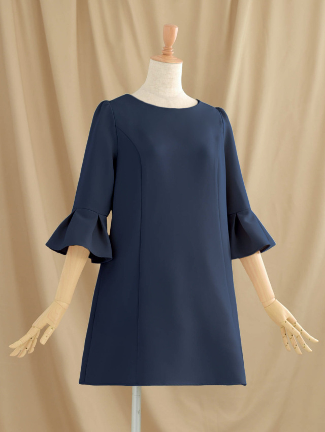 キレイ チュニック エリー】08-a24 お色展開：クリーム,ネイビー  