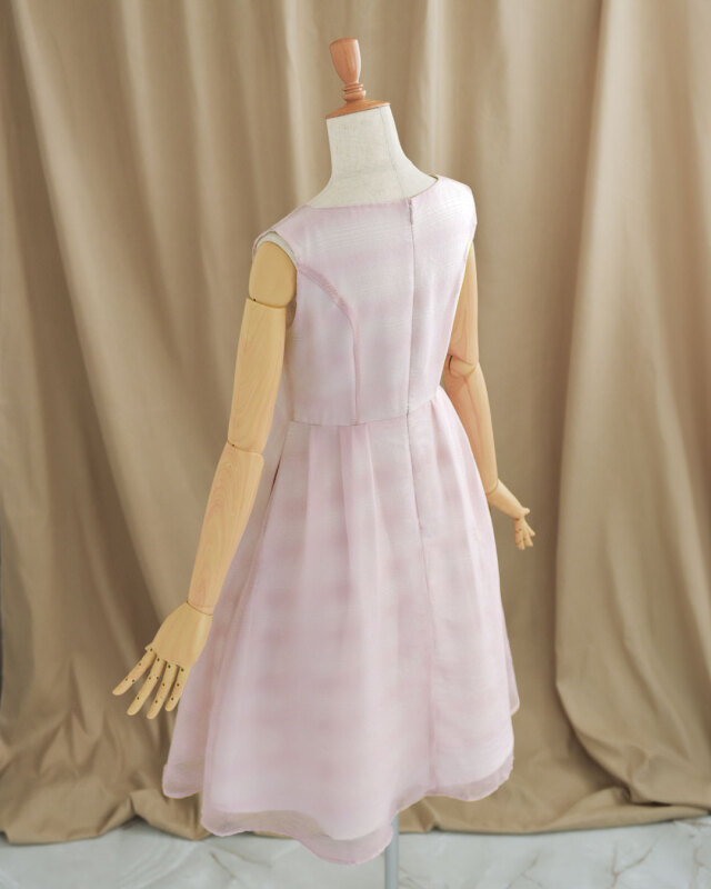 ONRI ORGANZA FABRIC シースルーフレアベルトワンピース オフショルダー フレアニットワンピース｜JENNE(ジェンヌ)公式