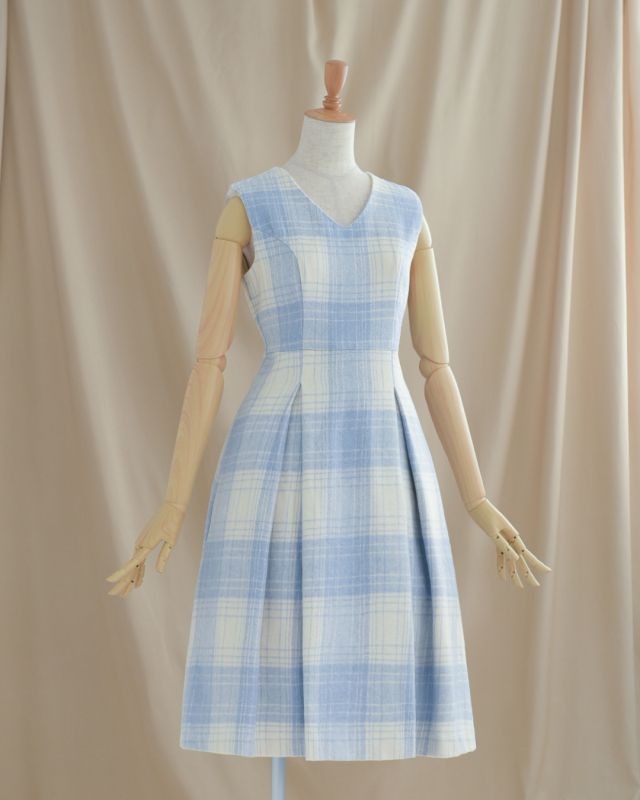 ワンピース ラ・ネージュ】 お色展開：ブルー,ブラック / サイズ展開