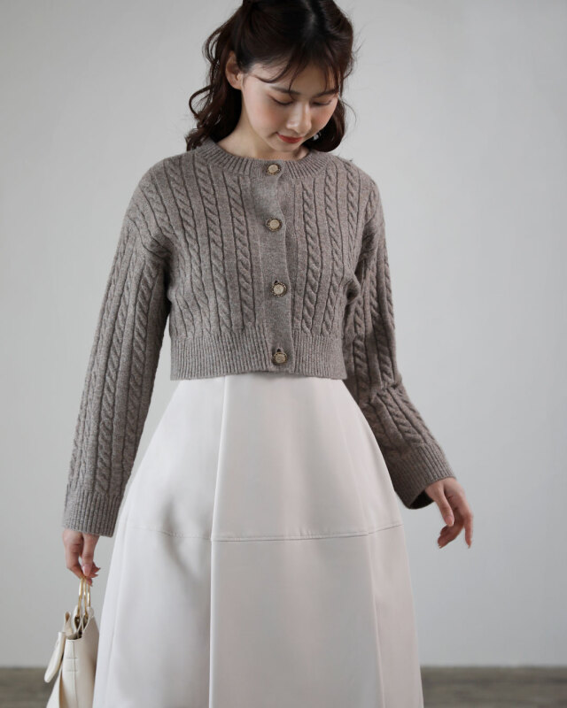 レジーナ【神戸ワンピース専門店】ニットボレロカーディガン