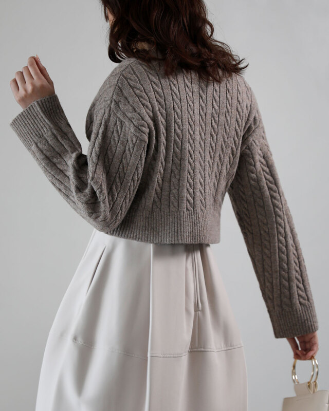 レジーナ【神戸ワンピース専門店】ニットボレロカーディガン