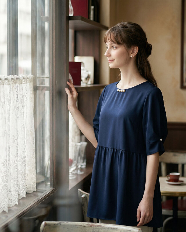 レジーナ【神戸ワンピース専門店】デイリー パール チュニック