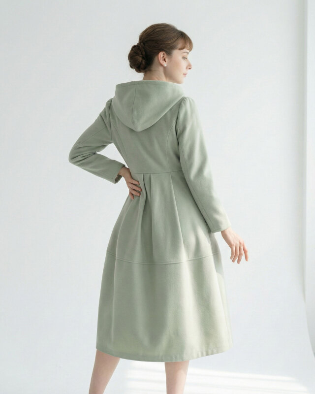 背面フードアップ