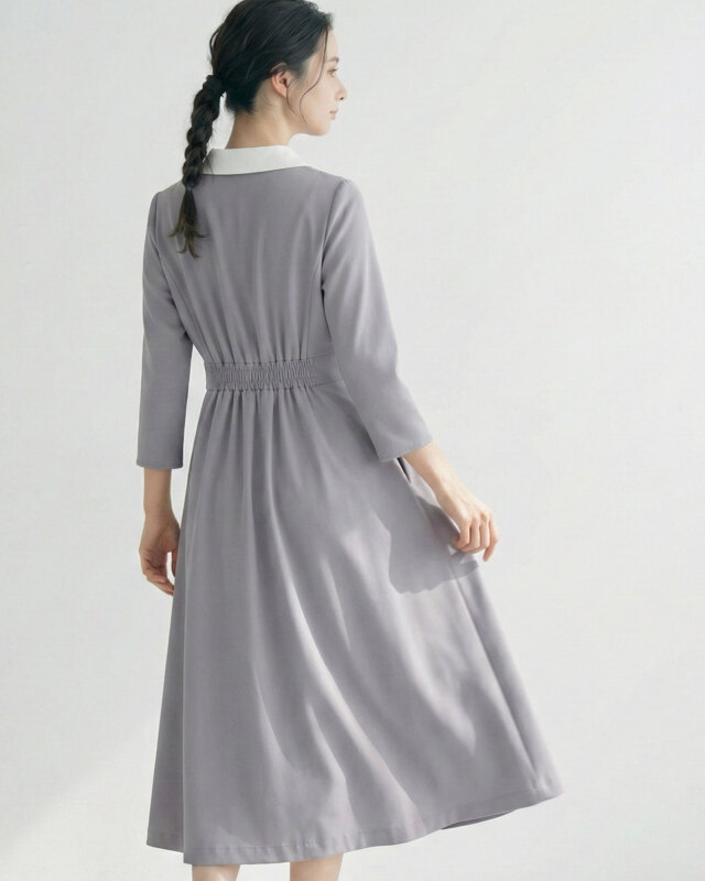 RoseMist着用上品フレアシルエットレジーナ【神戸ワンピース専門店】